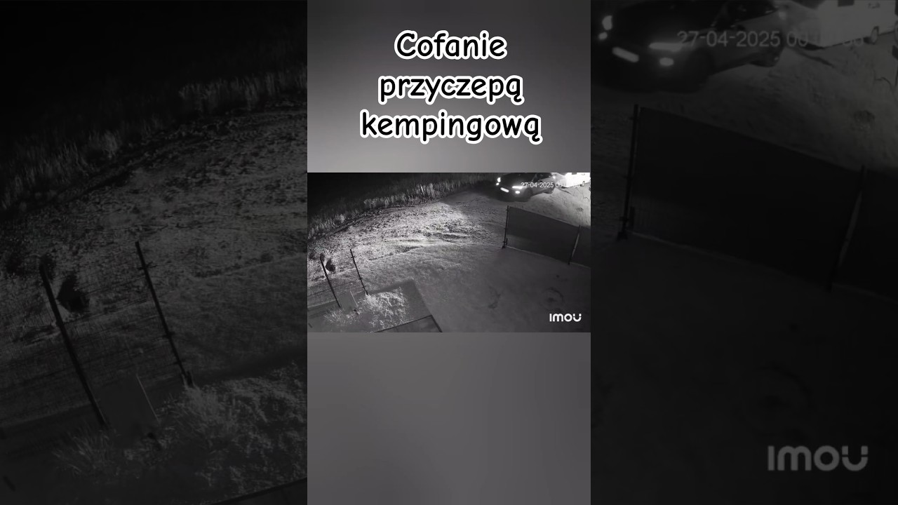 Parkowanie 7 metrową przyczepą kempingową