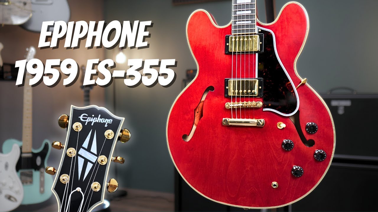 Epiphone 1959 ES-355 inspired by Gibson Custom - Sound Demo