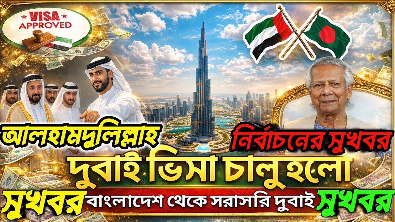 দুবাই ভিসা নিয়ে বড় সুখবর | বাংলাদেশ থেকে সরাসরি ভিসা আপডেট | Dubai Visa Latest News