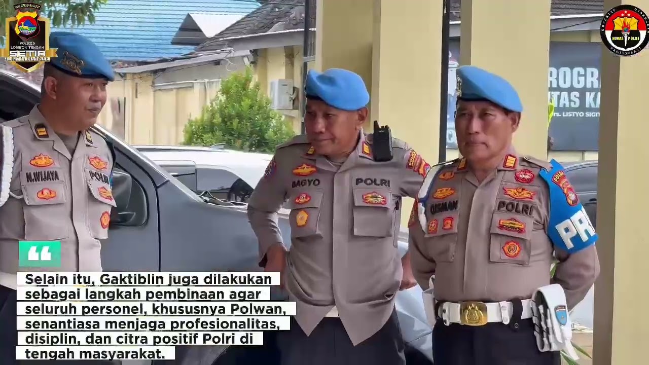Gaktibplin Bid Propam Polda NTB di Polres Lombok Tengah