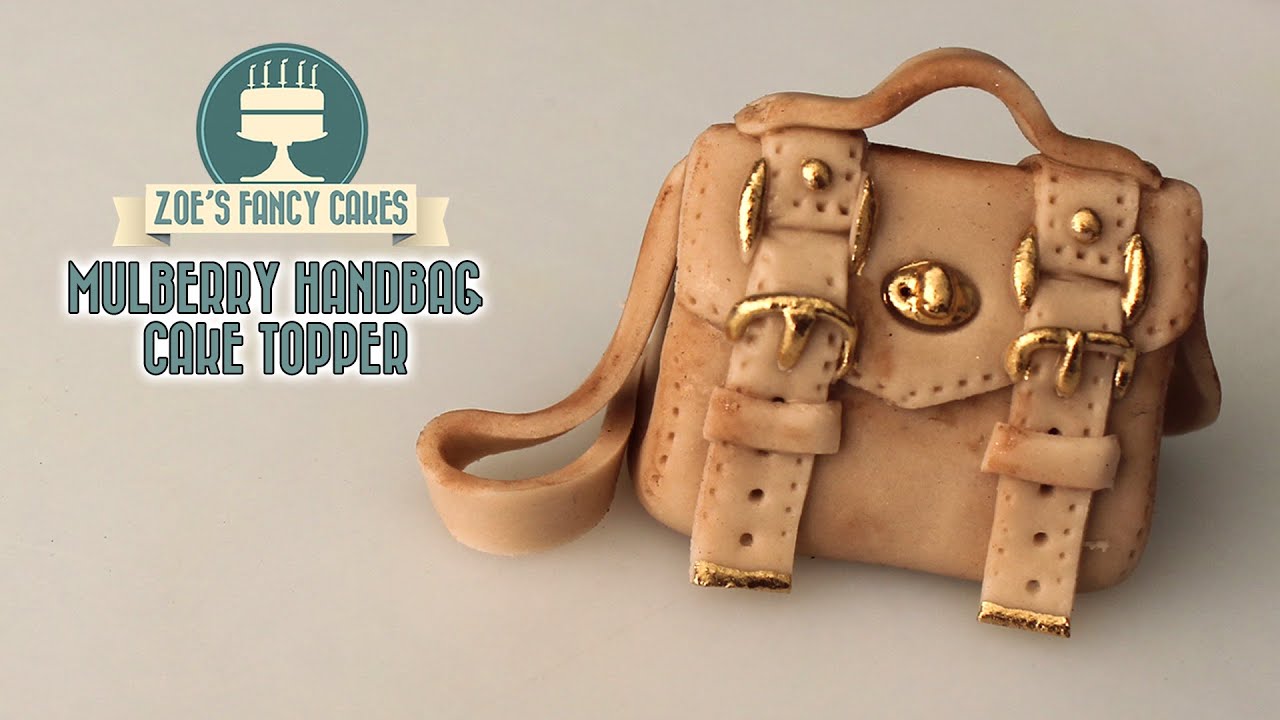 Mini handbag cake topper Mulberry