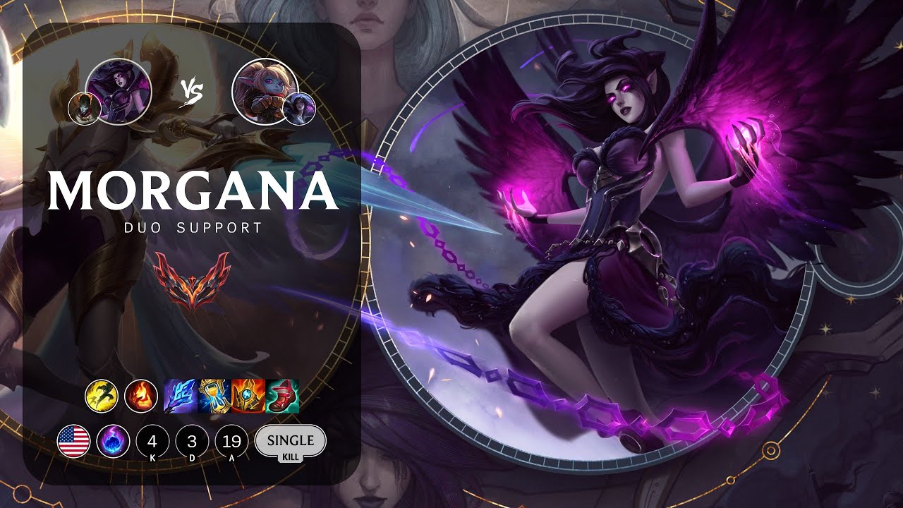 Morgana Support vs Poppy - NA Grandmaster Patch 13.15