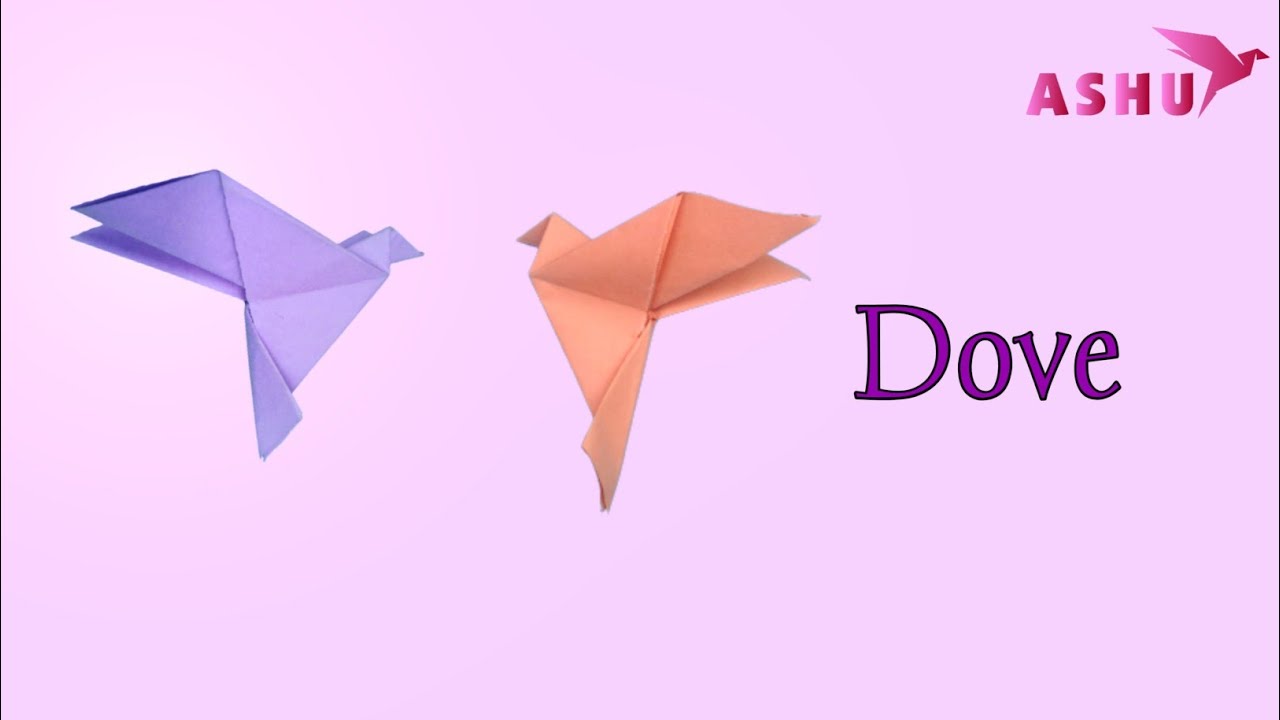 DIY Dove | How To Make Paper Peace Dove 🕊️ - Symbol of Peace | Easy Origami Dove | Origami Bird