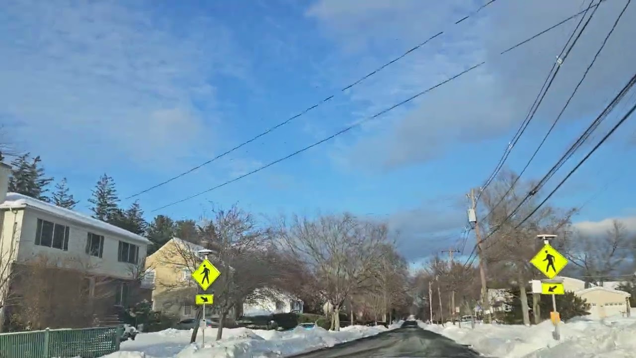 Driving around Chatham NJ the day after the one foot snow storm 