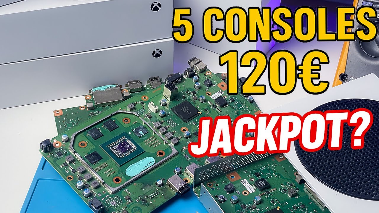 J’ai acheté 5 Xbox Series S HS pour 120€… Combien j’ai gagné ? 💸 (Réparation complète)
