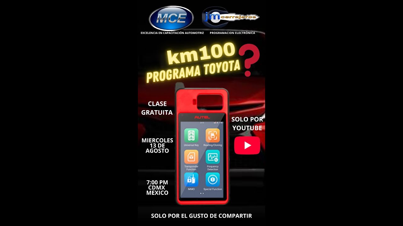 KM100 PROGRAMA TOYOTA SI O NO?