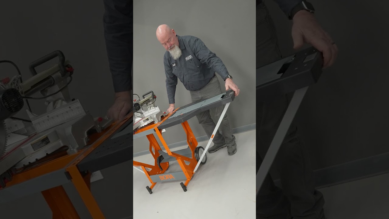 Flip Top Miter Saw Workstation