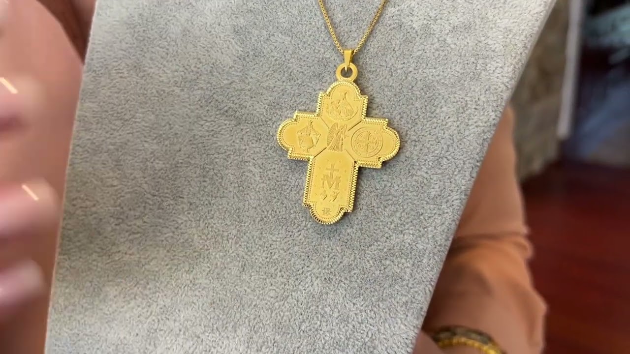 Italian Reversible Religious Scapular Cross Enhancer