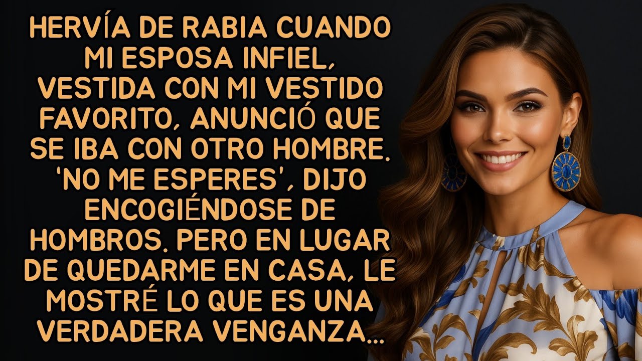 Hervía de rabia cuando mi esposa infiel, vestida con mi vestido favorito,anunció que se iba con otro