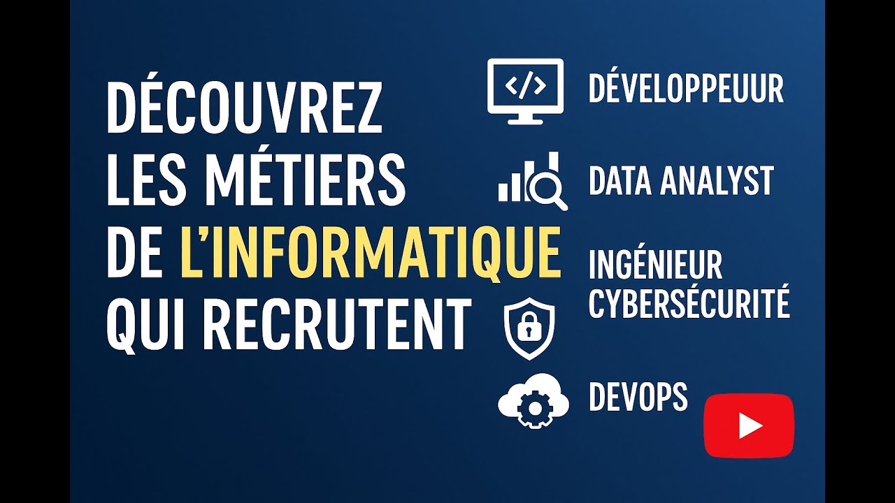 Découvrez les métiers de l'informatique qui recrutent