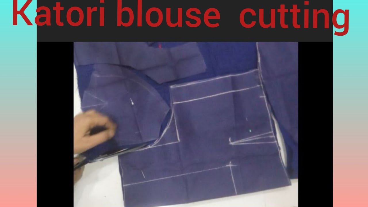 38" Size Katori blouse Ki Kapde pe cutting| katori Blouse cutting|