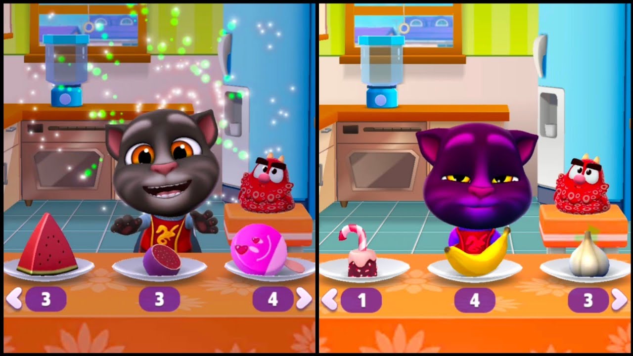 My Talking Tom 2 😺 Fun with food 🤪 Funny Moments Tom new video 🤣 Tom and Jerry fun video 😁