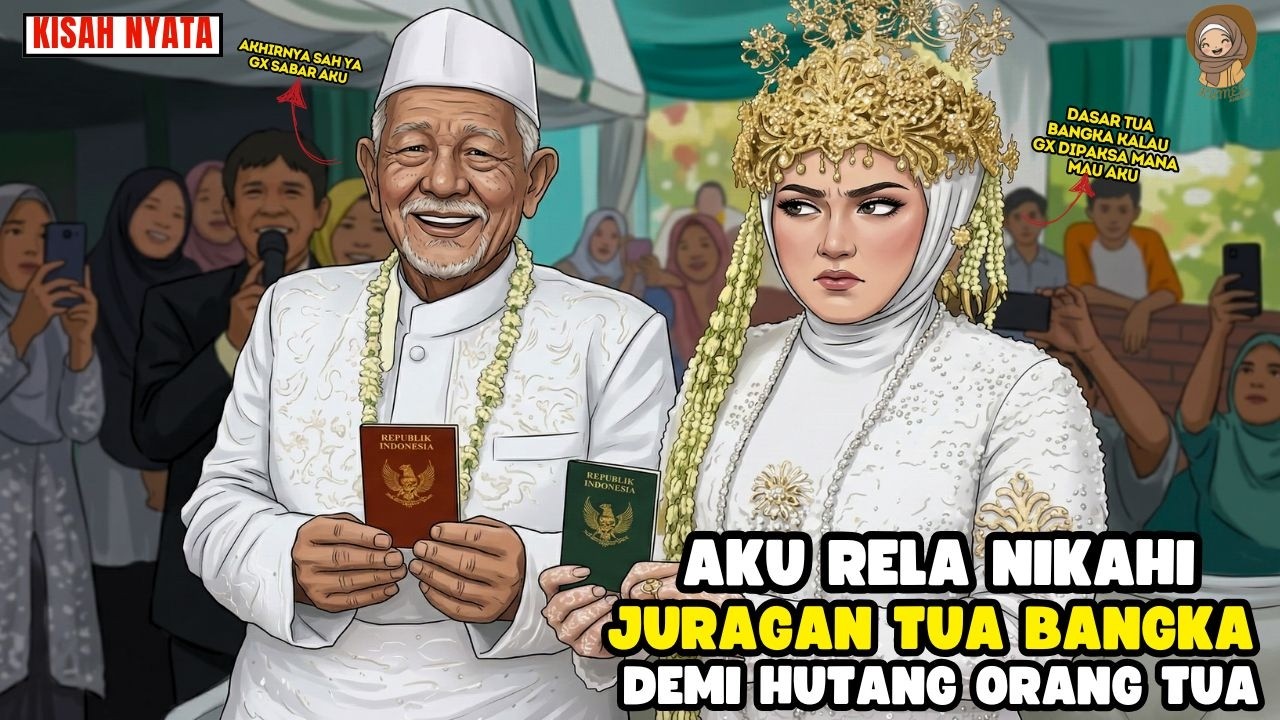 AKU RELA DINIKAHI OLEH JURAGAN KAYA RAYA DEMI BAYAR HUTANG ORANG TUA KU ||  SINETRON AZAB