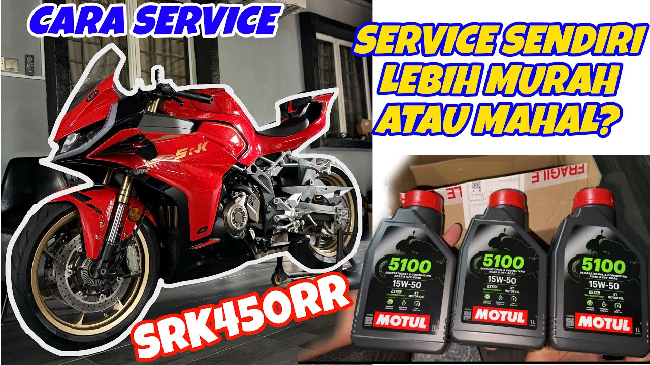 #1084 AKHIRNYA FIRST SERVICE SRK450RR| KOS SERVICE SENDIRI MURAH!!!