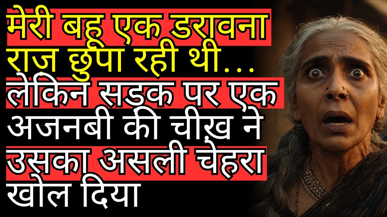 मेरी बहू एक डरावना राज़ छुपा रही थी… लेकिन सड़क पर एक अजनबी की चीख़ ने उसका असली चेहरा खोल दिया