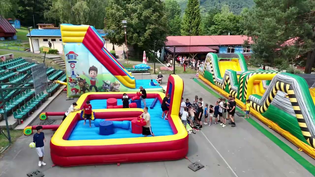 Kysak-Brezie táborový jarmok z dronu. 17.7.2024