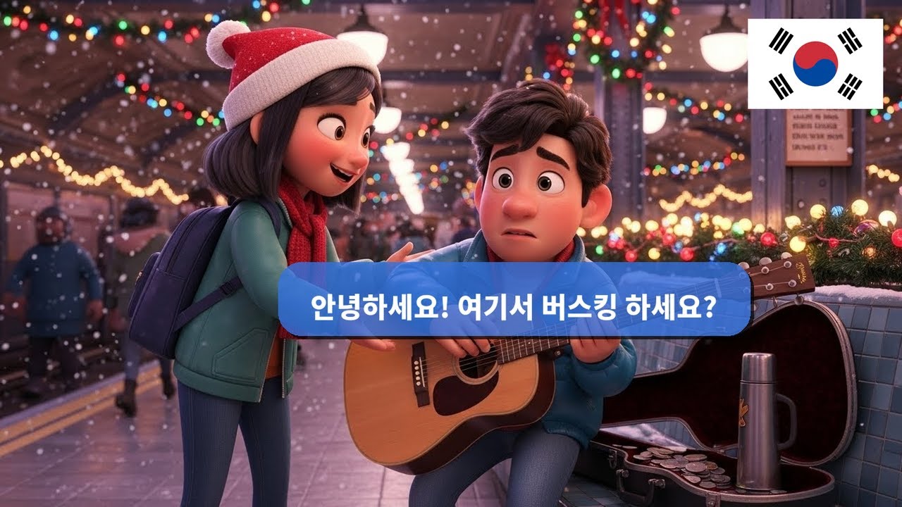 지하철 버스킹에서 만나는 초급 한국어 대화 10선 (A1-A2)