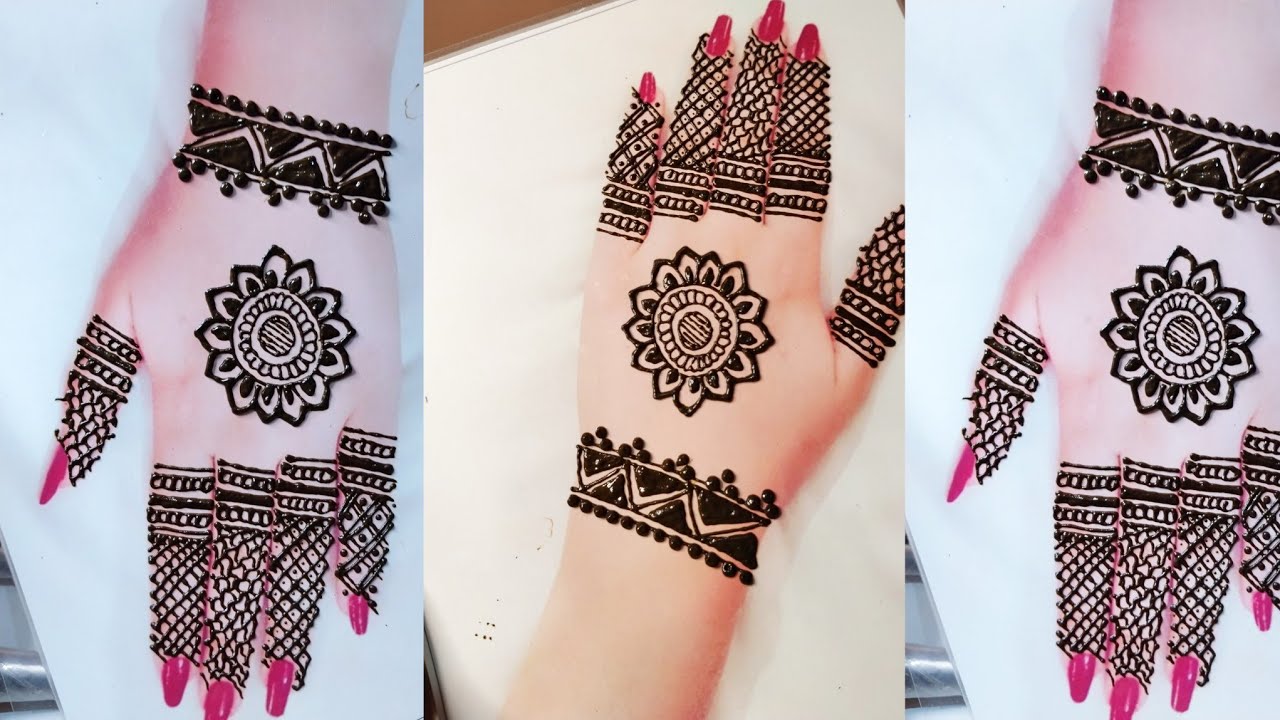 Latest tikki mehndi design 🥰#mehndi #hennatatto #viral 