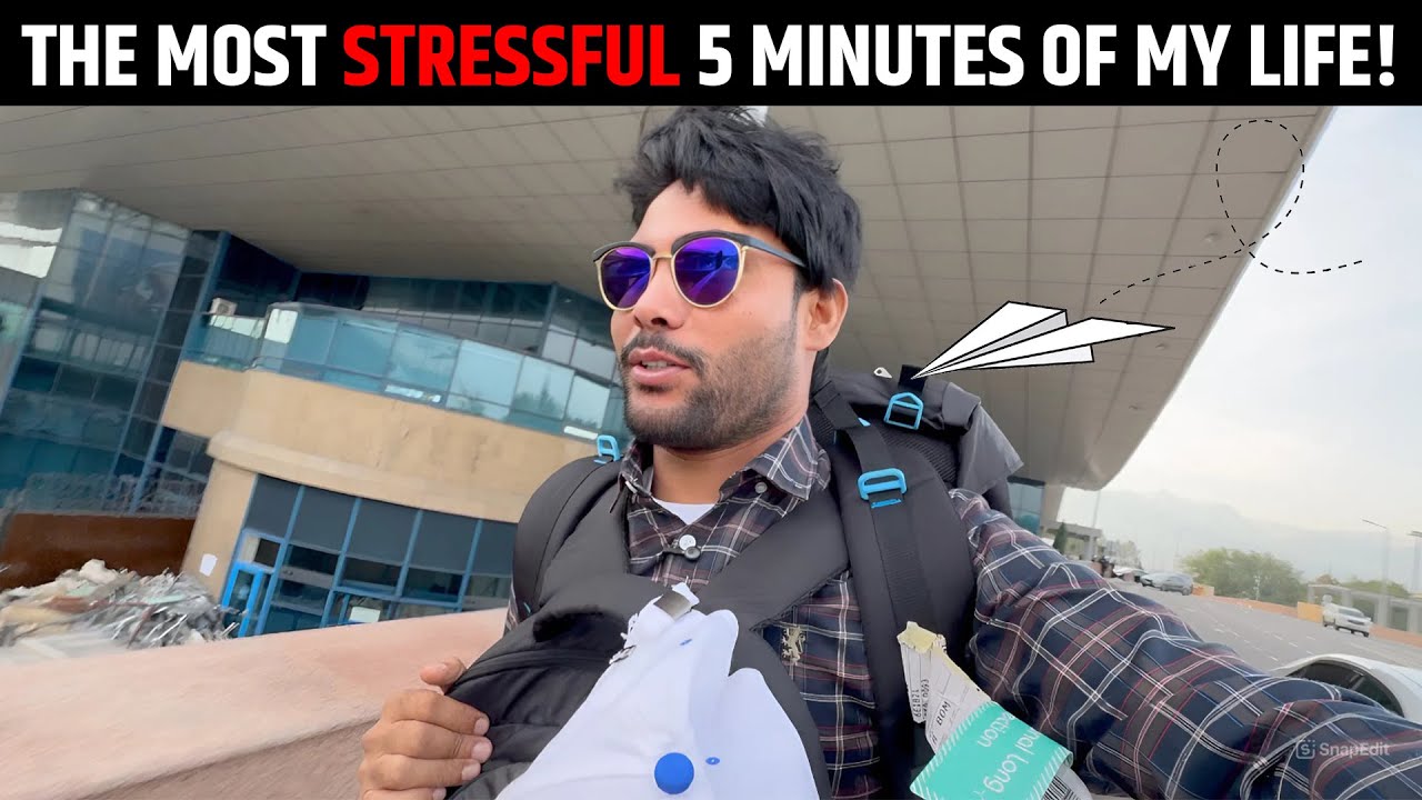 The Most Stressful 5 Minutes of My Life! Almaty to Delhi by Flight ! Vlog 10