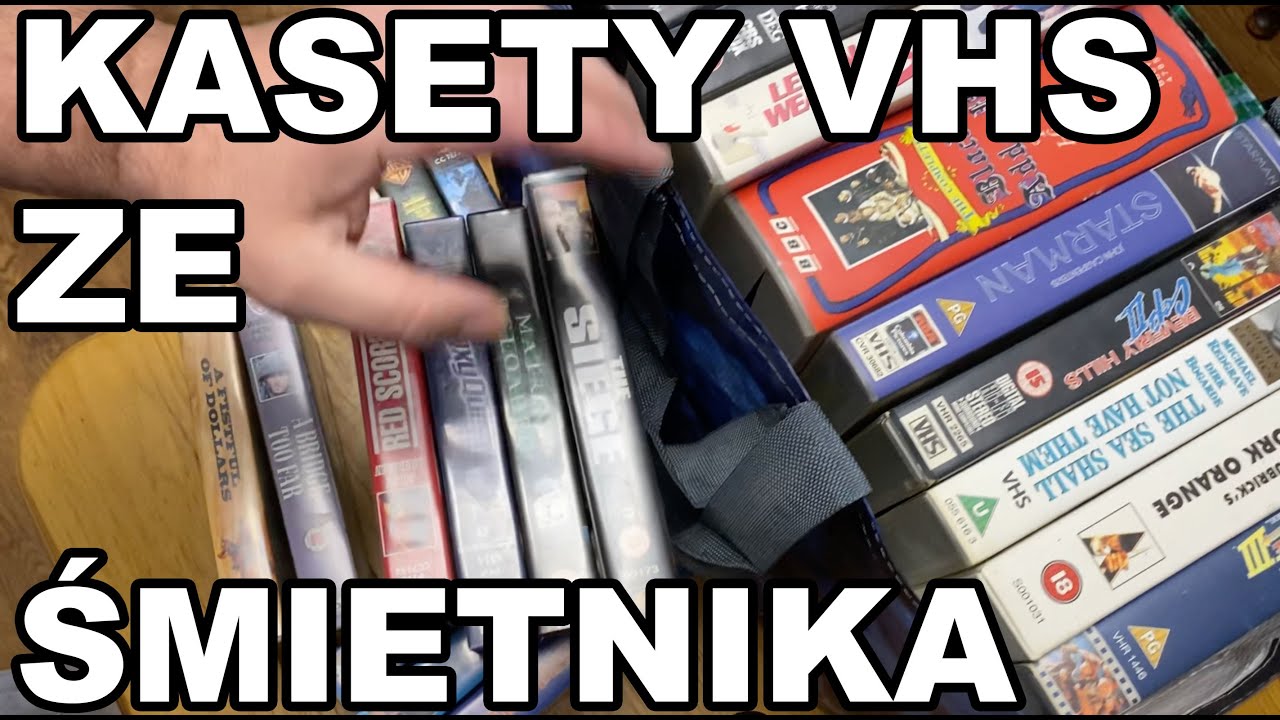 Kolekcja Kaset VHS Znaleziona Na Śmietniku Ratujmy Retro Śmieci