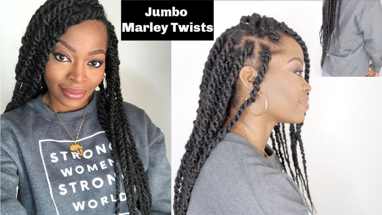 EASY Chunky Marley Twist| Havana Twists| Invisible Root Method| Waist Length