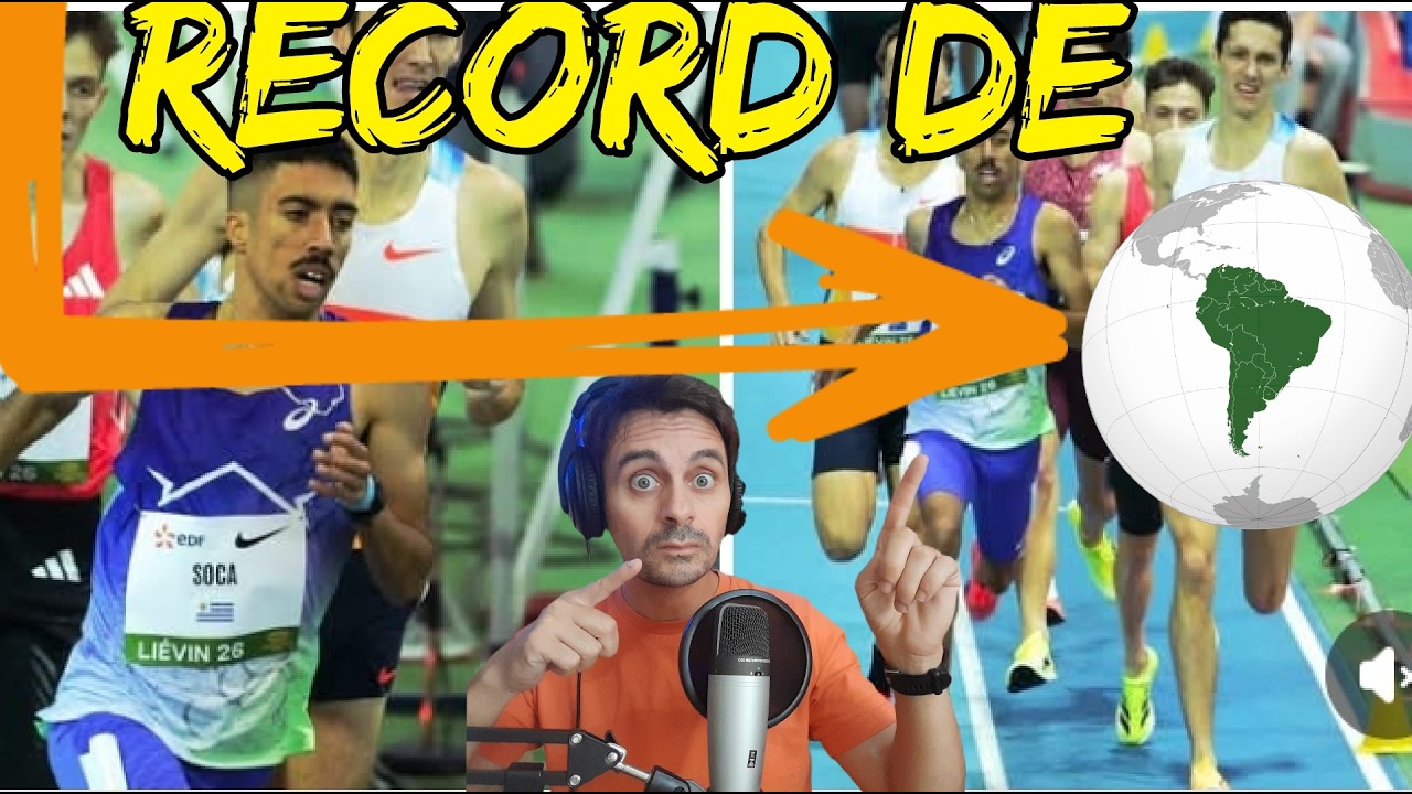 Valentín Soca 🚀de Uruguay Rócord Sudamericano de 1500 m Indor y pasaje al mundial 😱