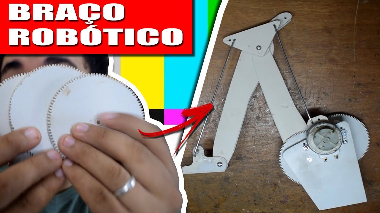 COMO FAZER UM BRAÇO ROBÓTICO COM SUCATA! (PARTE 1)