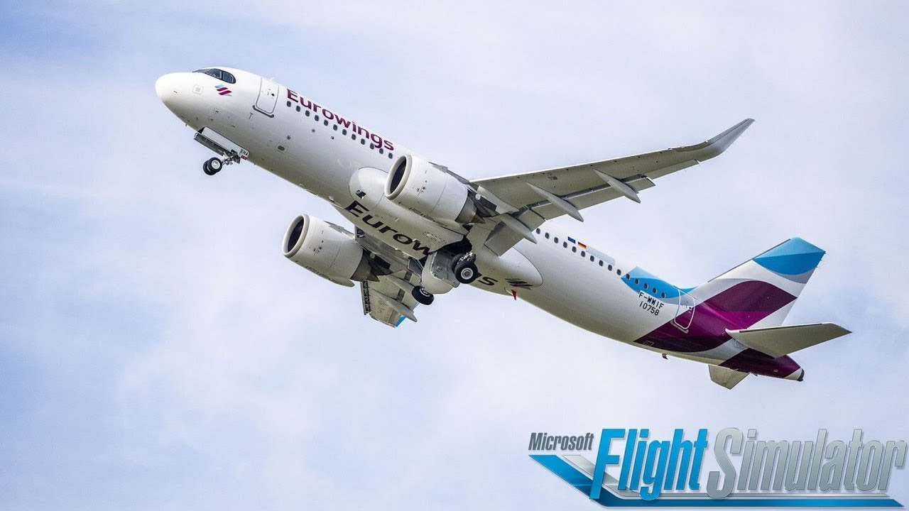 MSFS 2020 Landing Fenix A320 #aviation #landing #fs2020 #simulator  #eurowings