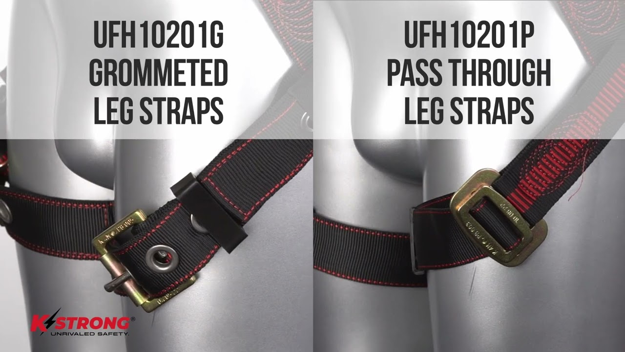 KStrong&reg; Kapture&trade; Elite 5-Point Full Body Harness (ANSI) - UFH10201G and UFH10201P