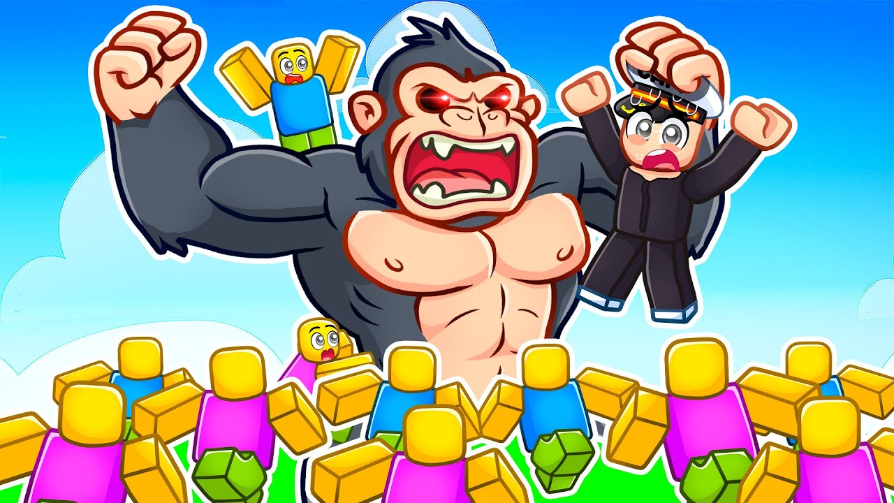 100 PLAYERS vs 1 GORILLA in ROBLOX