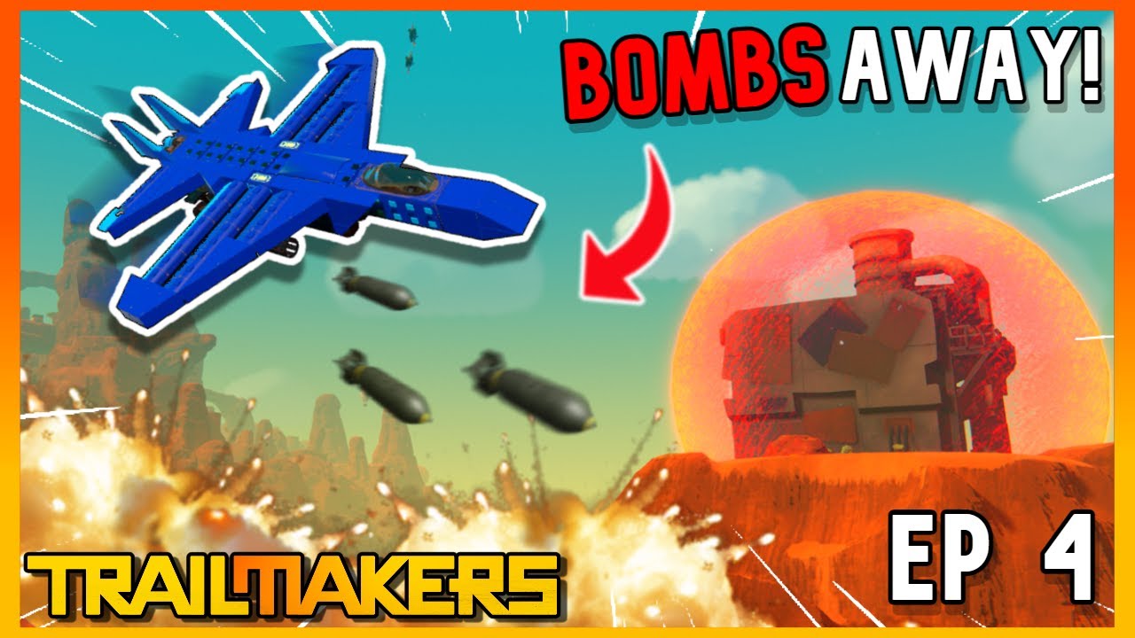 Causing 'MASSIVE' Damage Using a FIGHTER JET with BOMB-BAY!! (Episode 4) | Trailmakers Playthrough