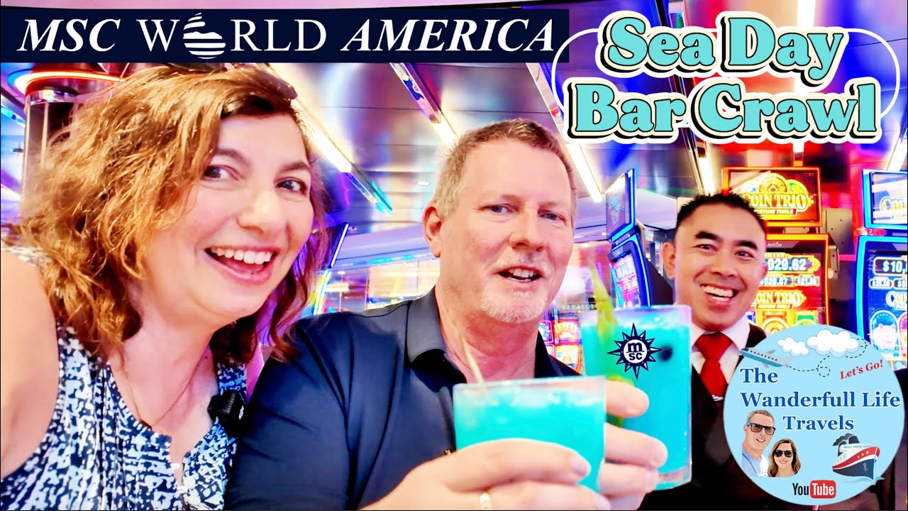 Bar Hopping Madness on the New MSC World America!