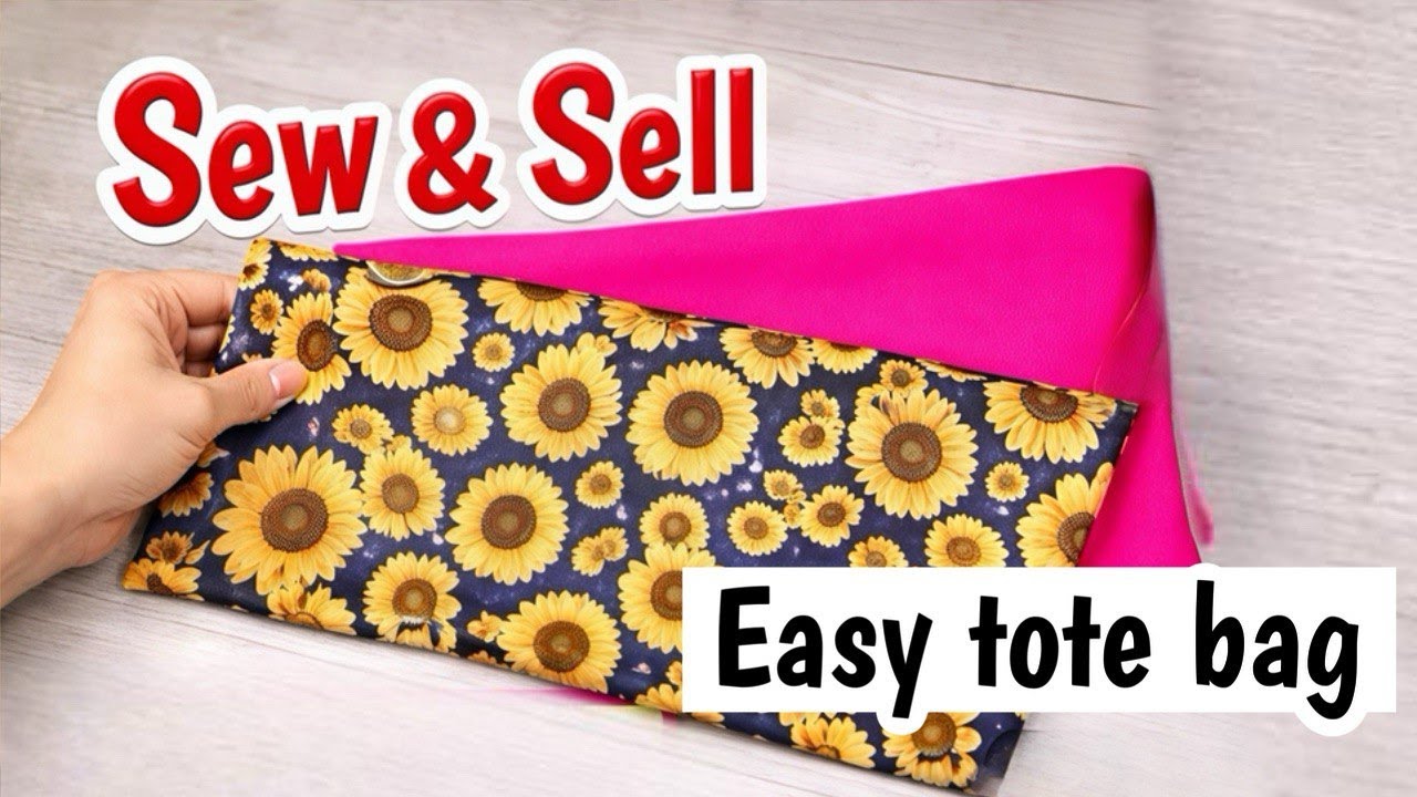 How to Make and Sell Fabric Tote Bags | Easy Sewing Project That Sells
