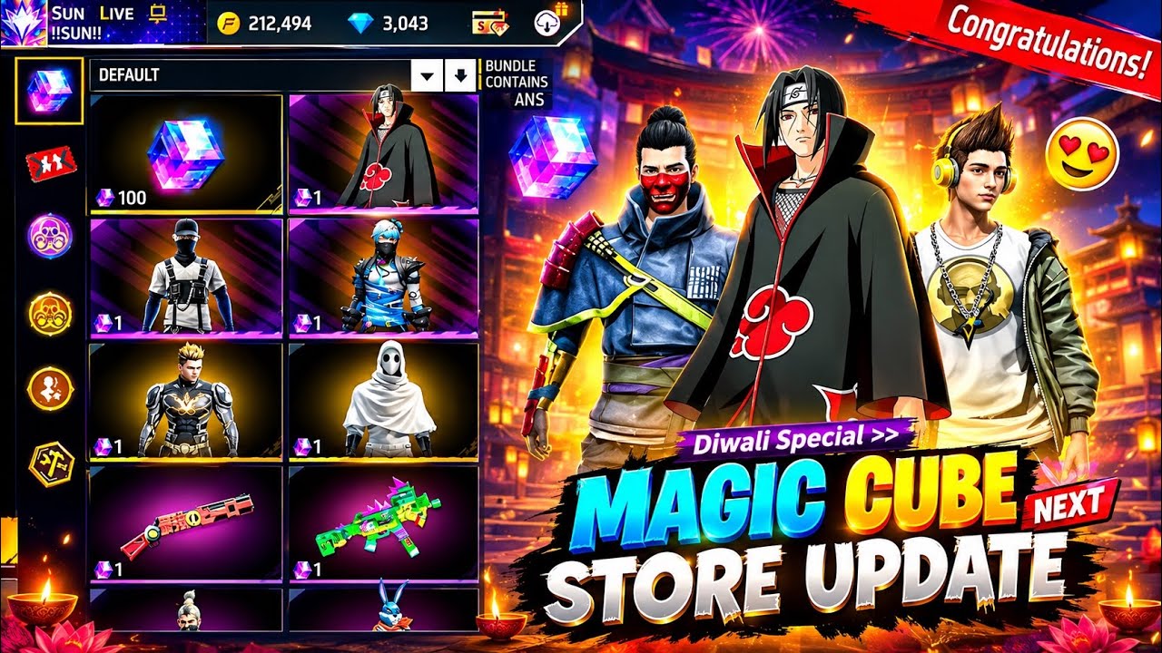 Magic Cube Store Update | Next Magic Cube Bundle | Ffws 2025 Bundle Return | Free Fire New Event