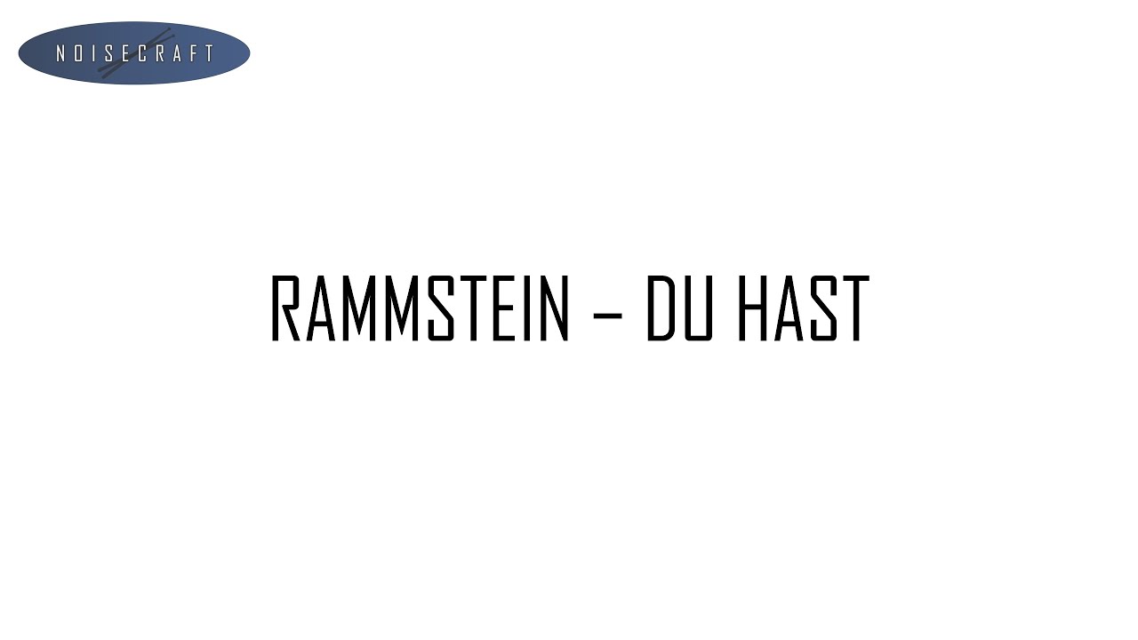 Rammstein - Du Hast Drum Score