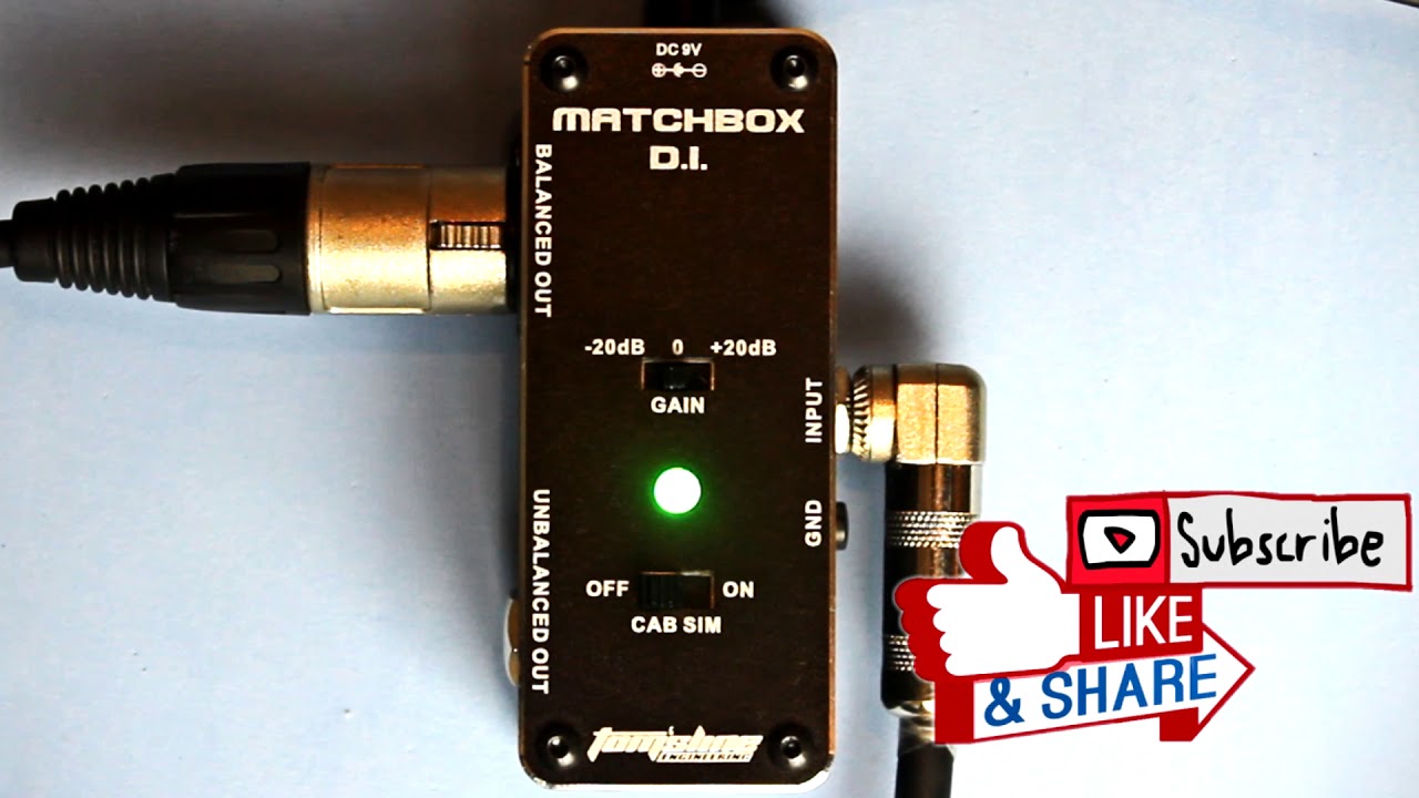 How to record Guitar and Bass without amp - MATCHBOX D.I. Demo