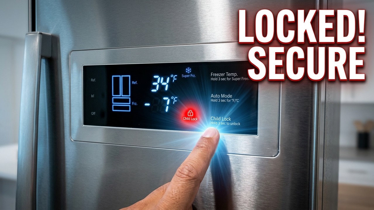 Bosch Refrigerator &ndash; How to Turn On/Off Child Lock