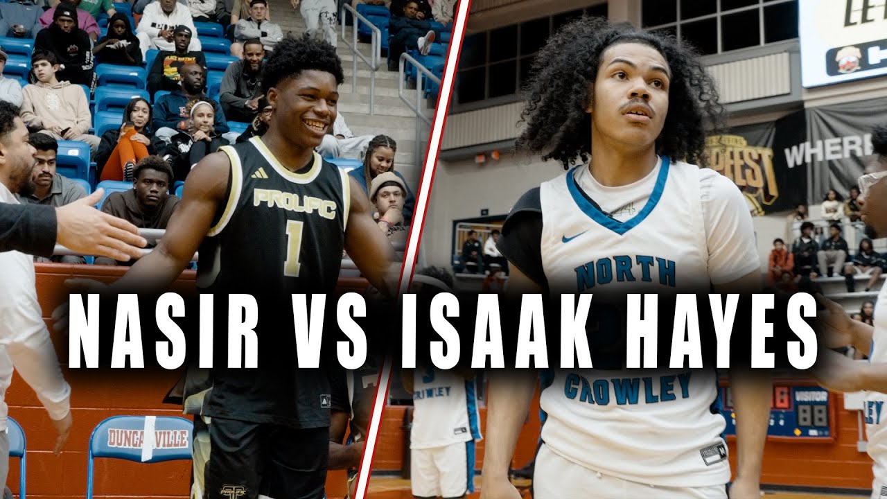 ISAAK HAYES takes on the #1 Pg in the country Nasir Anderson | North Crowley vs Prolific Prep