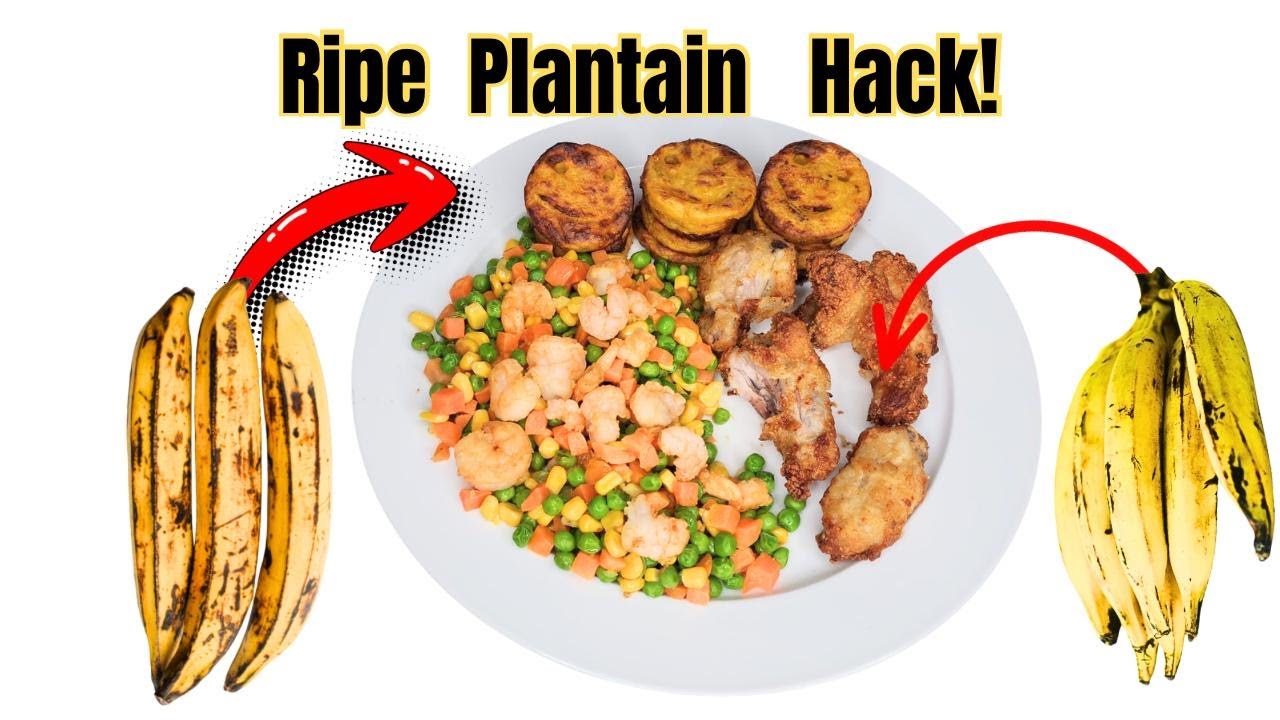 I Turned Ripe Plantain Into a Happy Face  (Air Fryer Recipe)