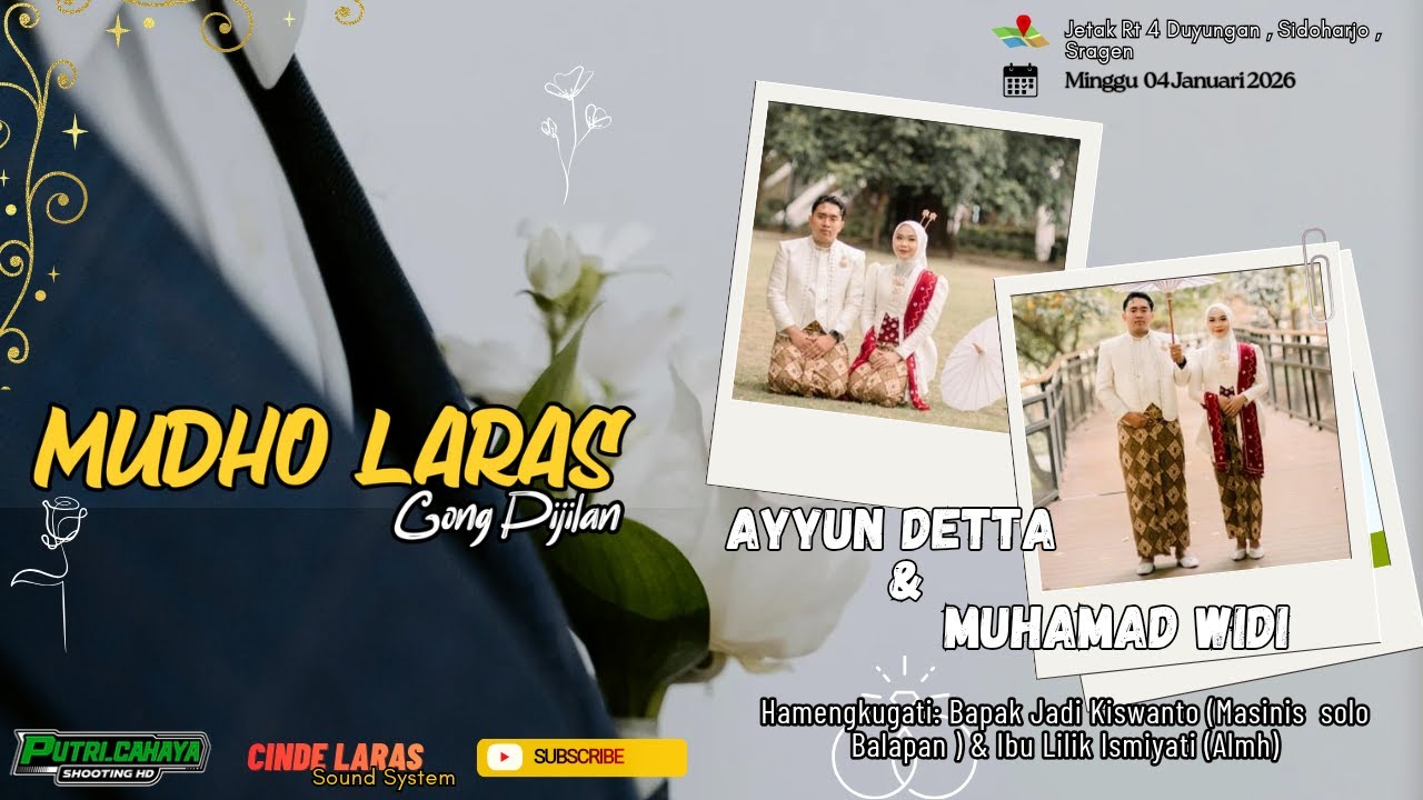 Live Karawitan Mudho Laras l || Cinde Laras AUDIO || PUTRI CAHAYA HD || Jetak 3 Januari 2026