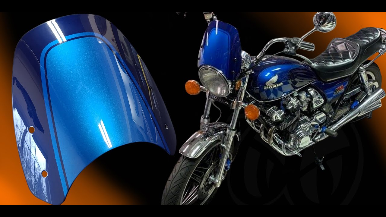 Custom Painting a Motorcycle Windshield