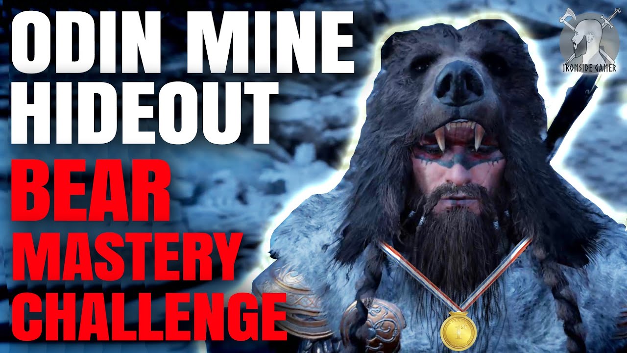 Odin Mine Hideout Bear Mastery Challenge - How to get Gold Medal (Assassin's Creed Valhalla)