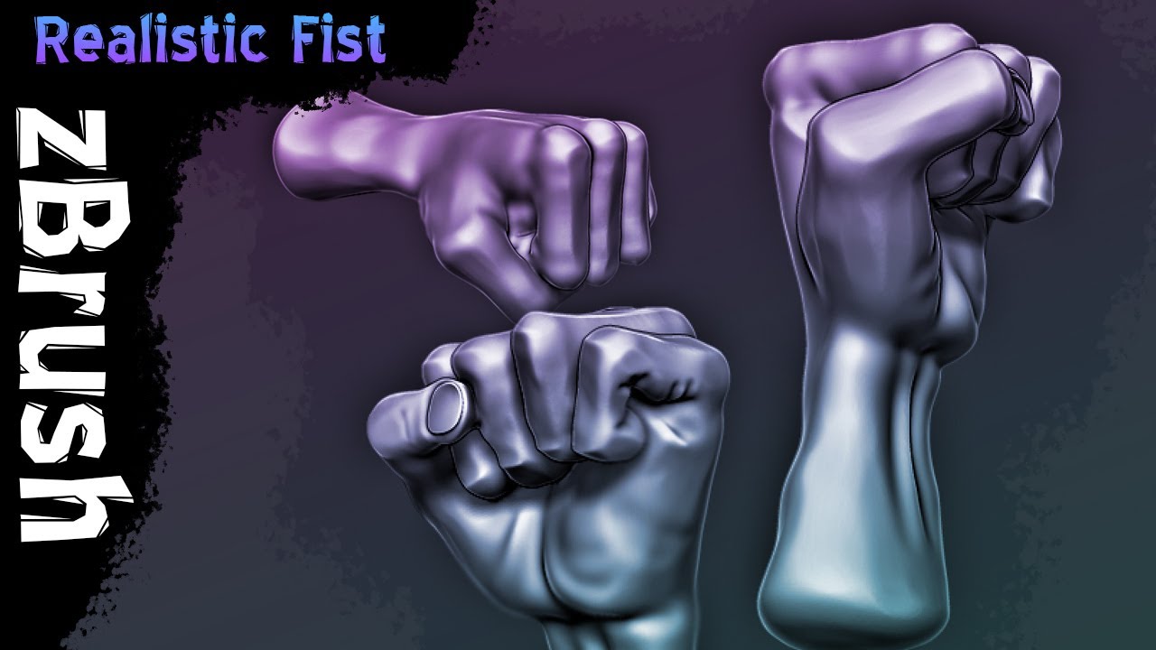 EASY WAY to make a Fist in zBrush