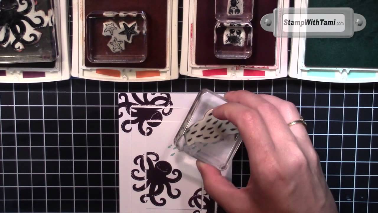 Triple Time Technique featuring the fun Sea Street stamps from Stampin Up