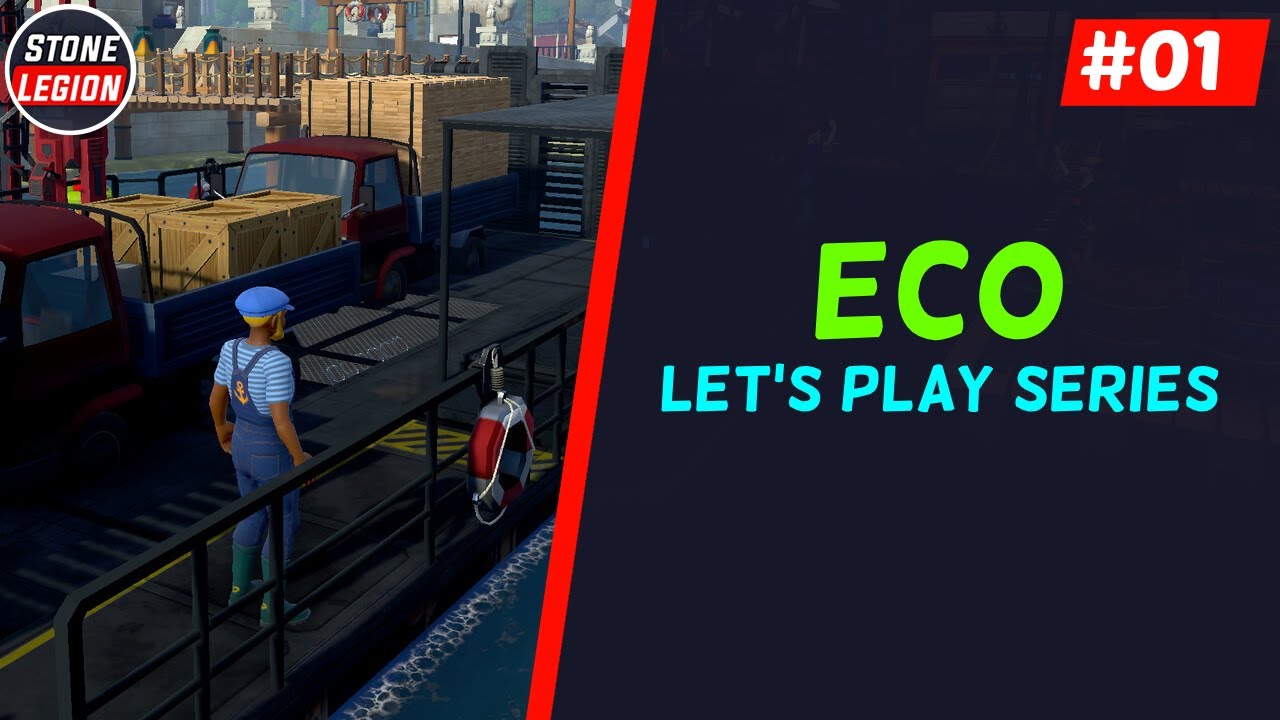 Eco Let's Play - Part 1 - Getting Started with a Small Tent & Lots of Food & Cooking & Hunting