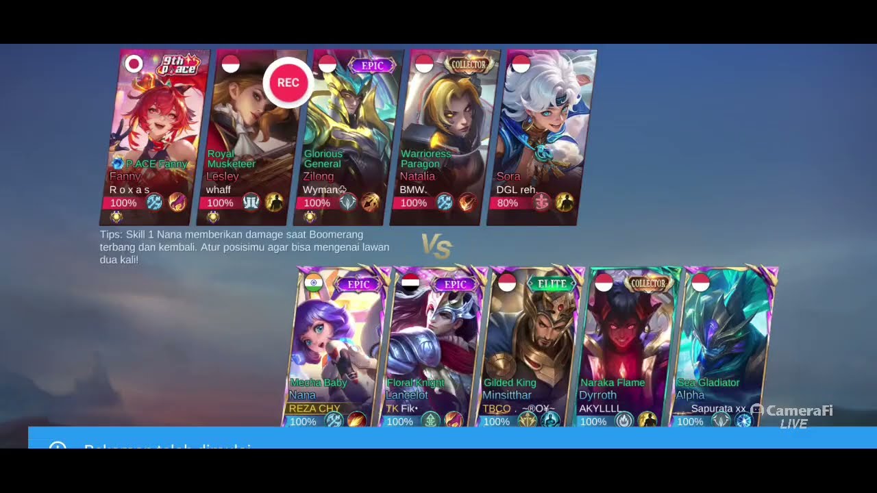 NANA SOLO RANK MYTHICAL MOBILE LEGENDS