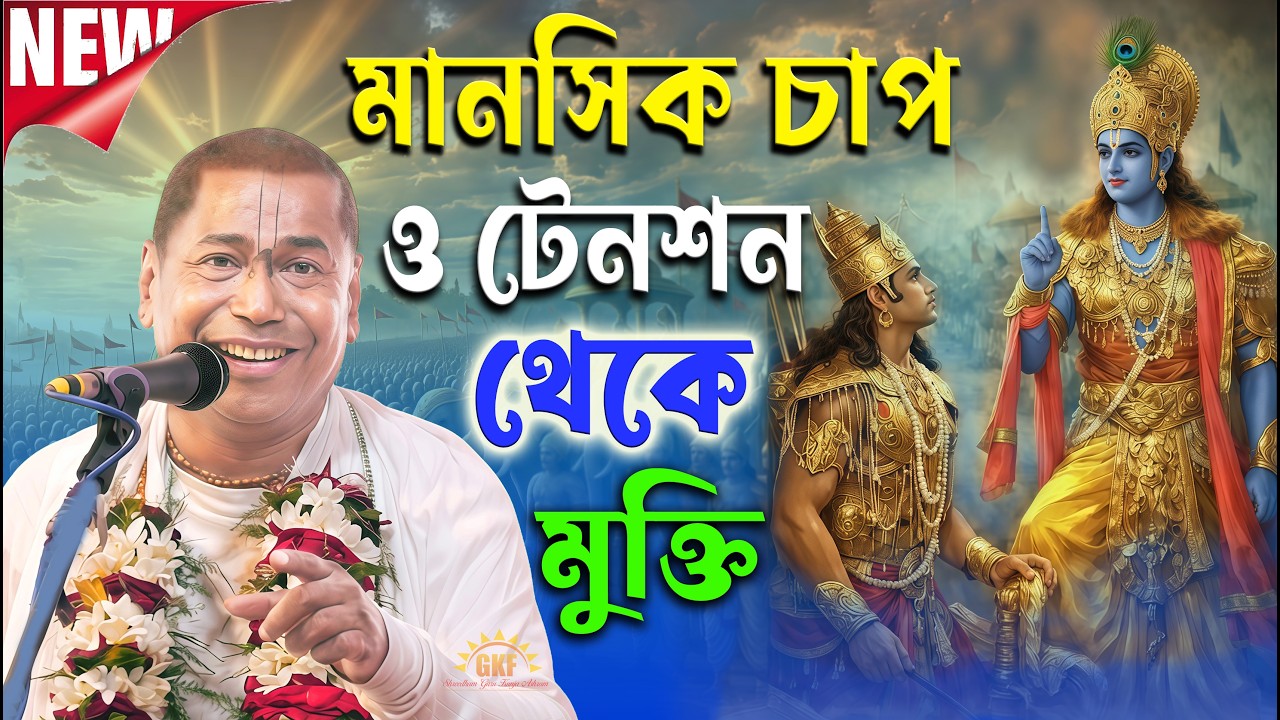 মানসিক চাপ থেকে মুক্তি একমাত্র উপায় গীতার অমৃত বাণী | HOW TO STOP OVERTHINKING শ্রী শ্যামসুন্দর দাস