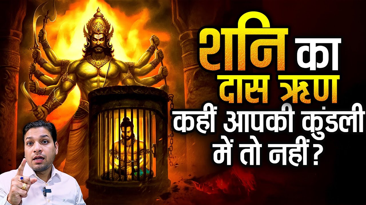 शनि का दास ऋण क्या होता ? जीवन में संघर्ष का केवल एक कारण | Curse By Shani In Kundli
