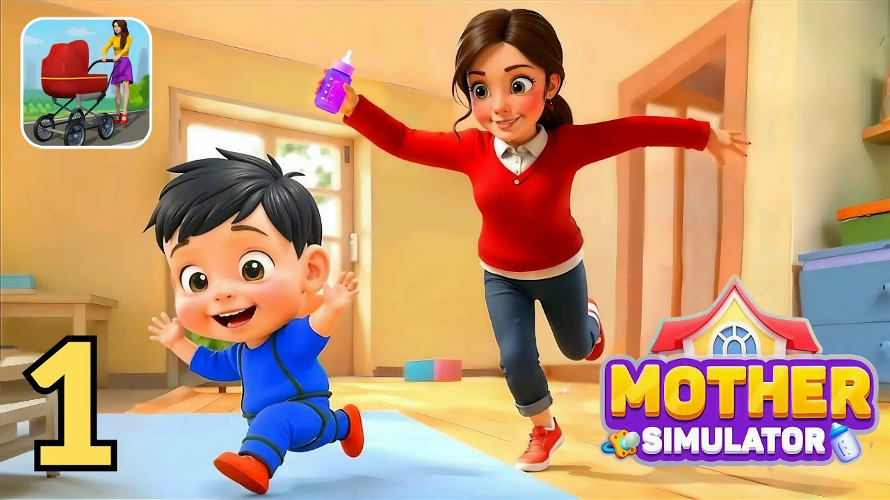 Mother Simulator 3D Mom Games | Gameplay Part 1 | Android iOS | Experience The Virtual Mom Life