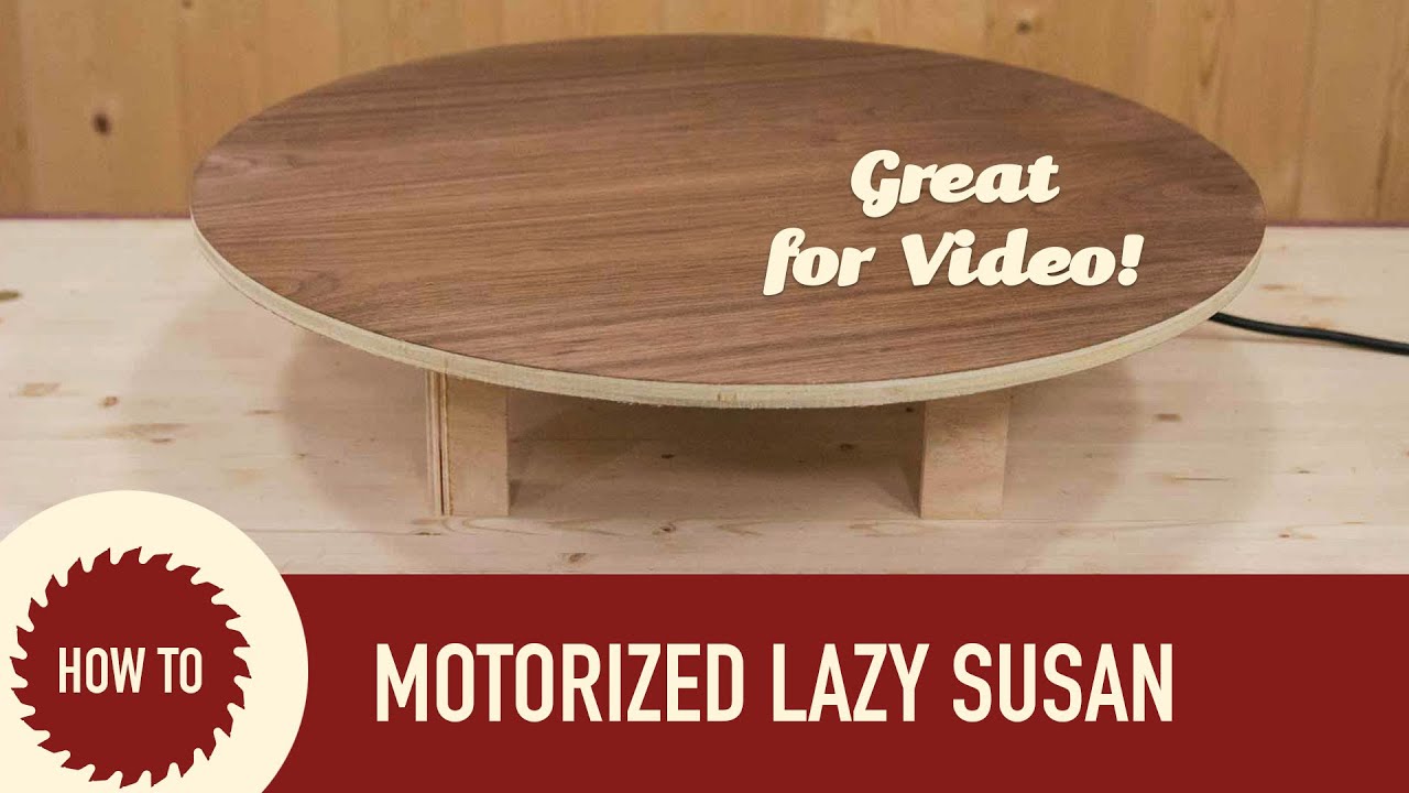 How to Make a Motorized Lazy Susan. Perfect for Shooting Video!